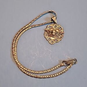 Sterling silver angel necklace